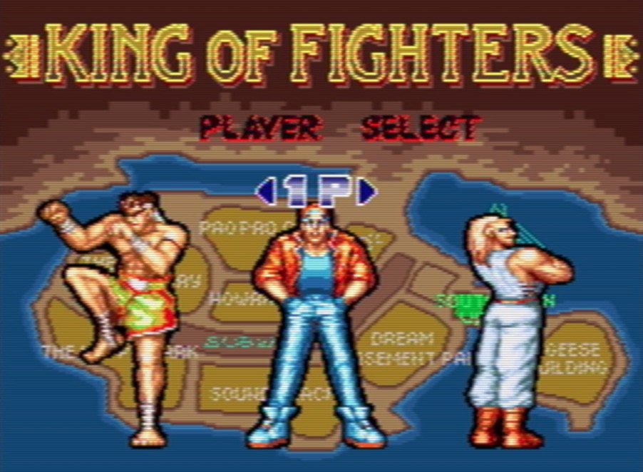 A tela de seleção, em Fatal Fury, trazia apenas três personagens, o que ainda era aceitavel para a época, e os mesmos eram bem diferentes entre si.