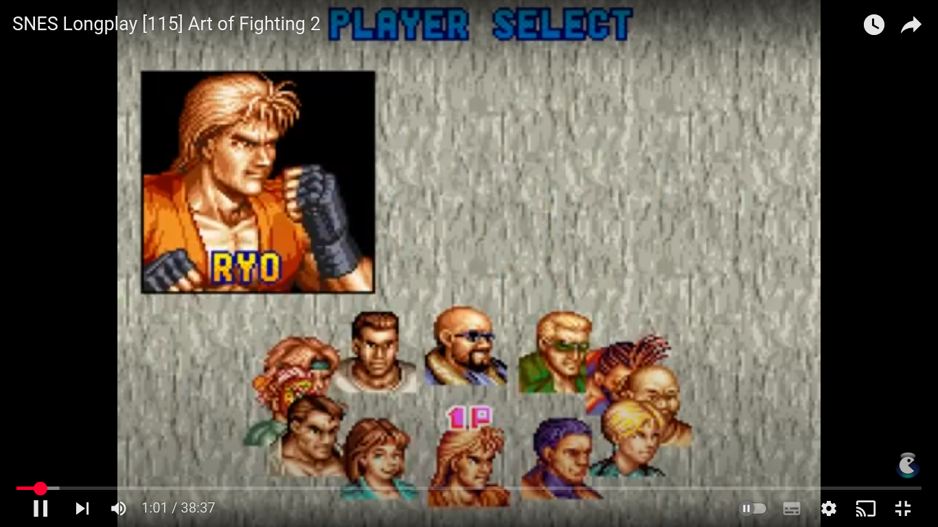 Uma vantagem em relação ao arcade é poder utilizar os 6 botões do joystick do Snes