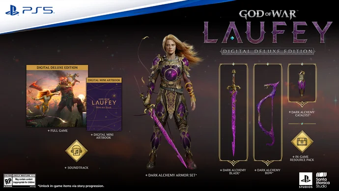 O Banner da Edição Digital Deluxe de God of War Laufey